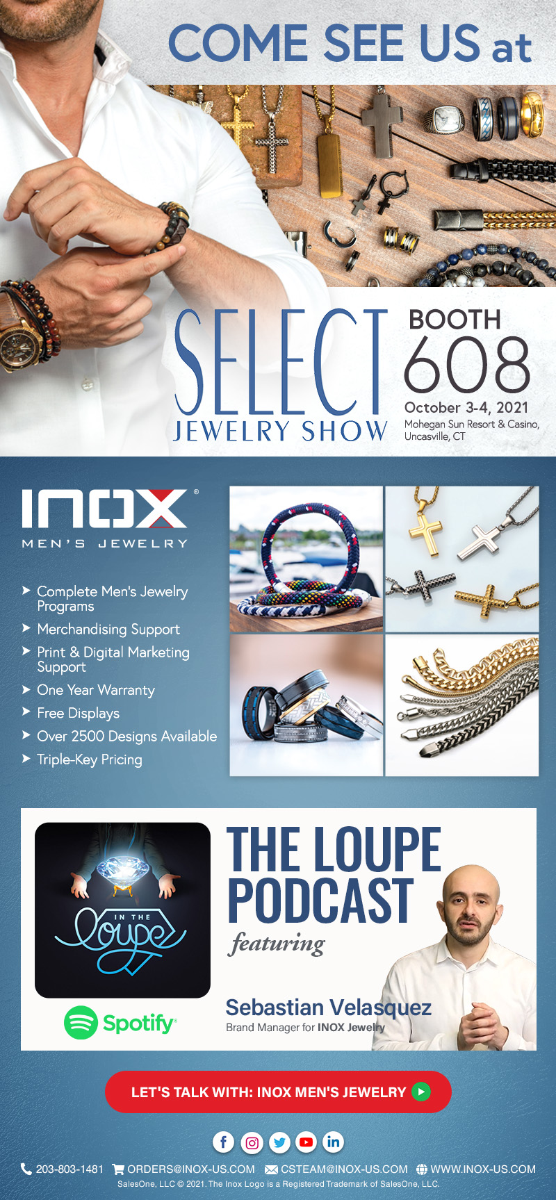 Come see us at Select Jewelry Show Booth 608!
