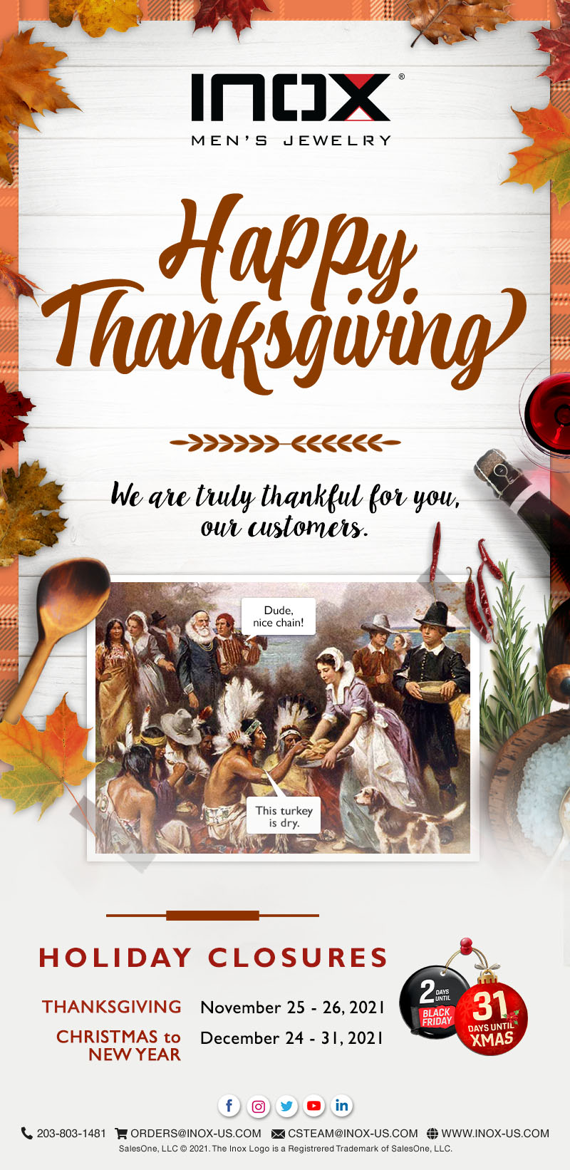 Happy Thanksgiving from INOX