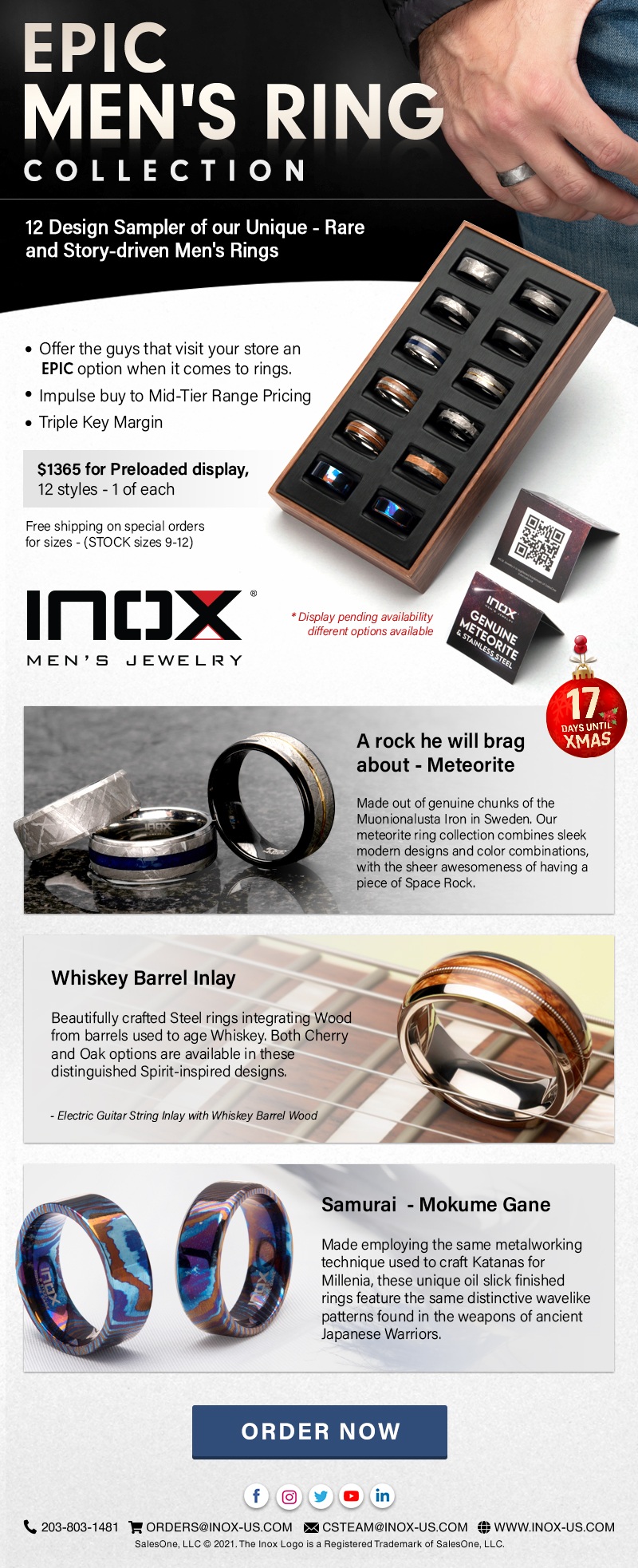 Meteorite Ring Program by INOX