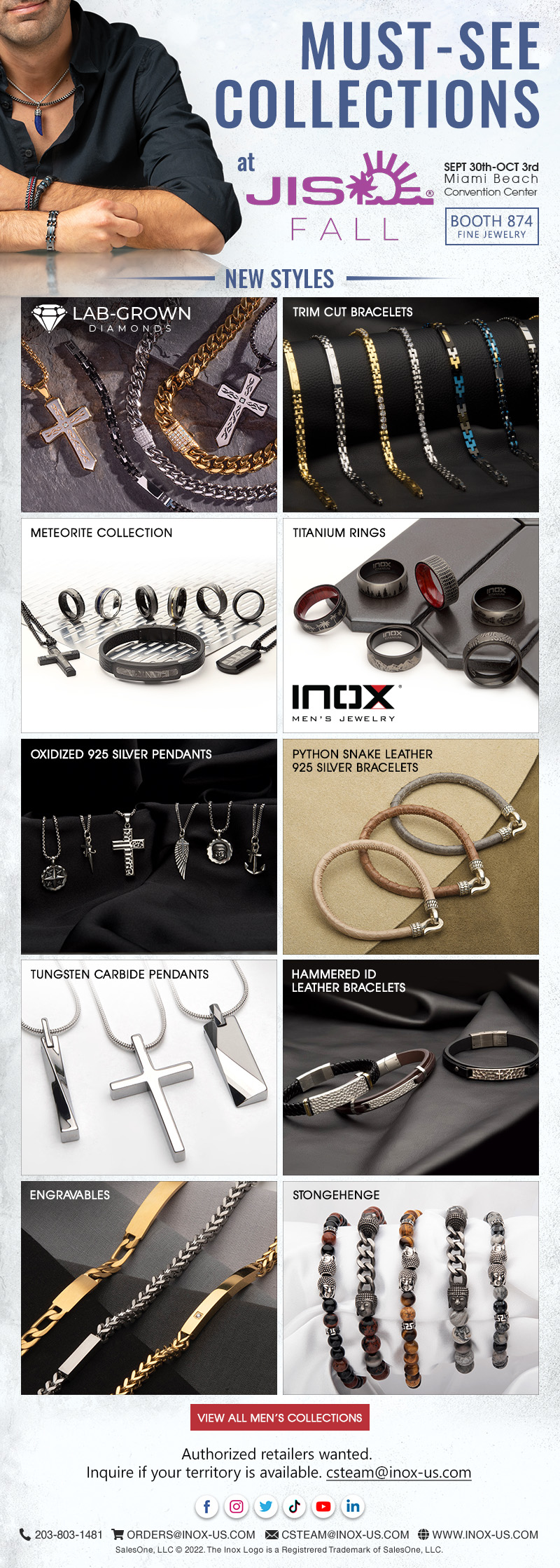 Must-See INOX Collections at JIS Fall Show Booth 874.