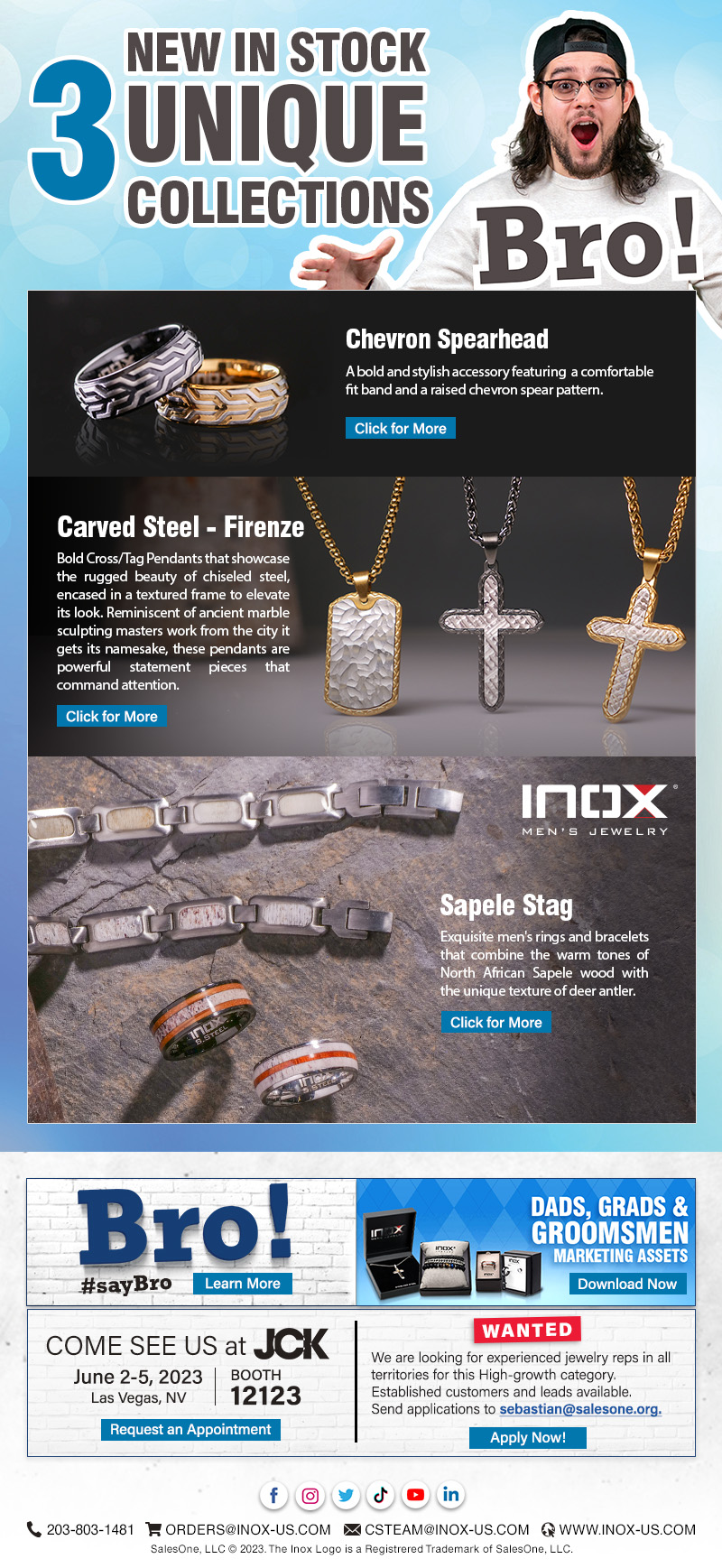 Bro! New Styles Alert: 3 Unique Collections from INOX